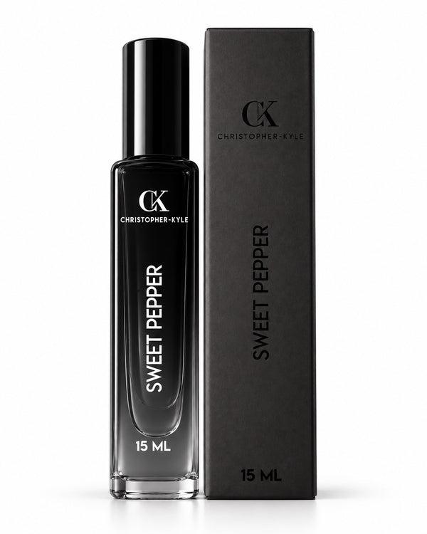 Christopher-Kyle Sweet Pepper 15 ML fragrance bottle and box