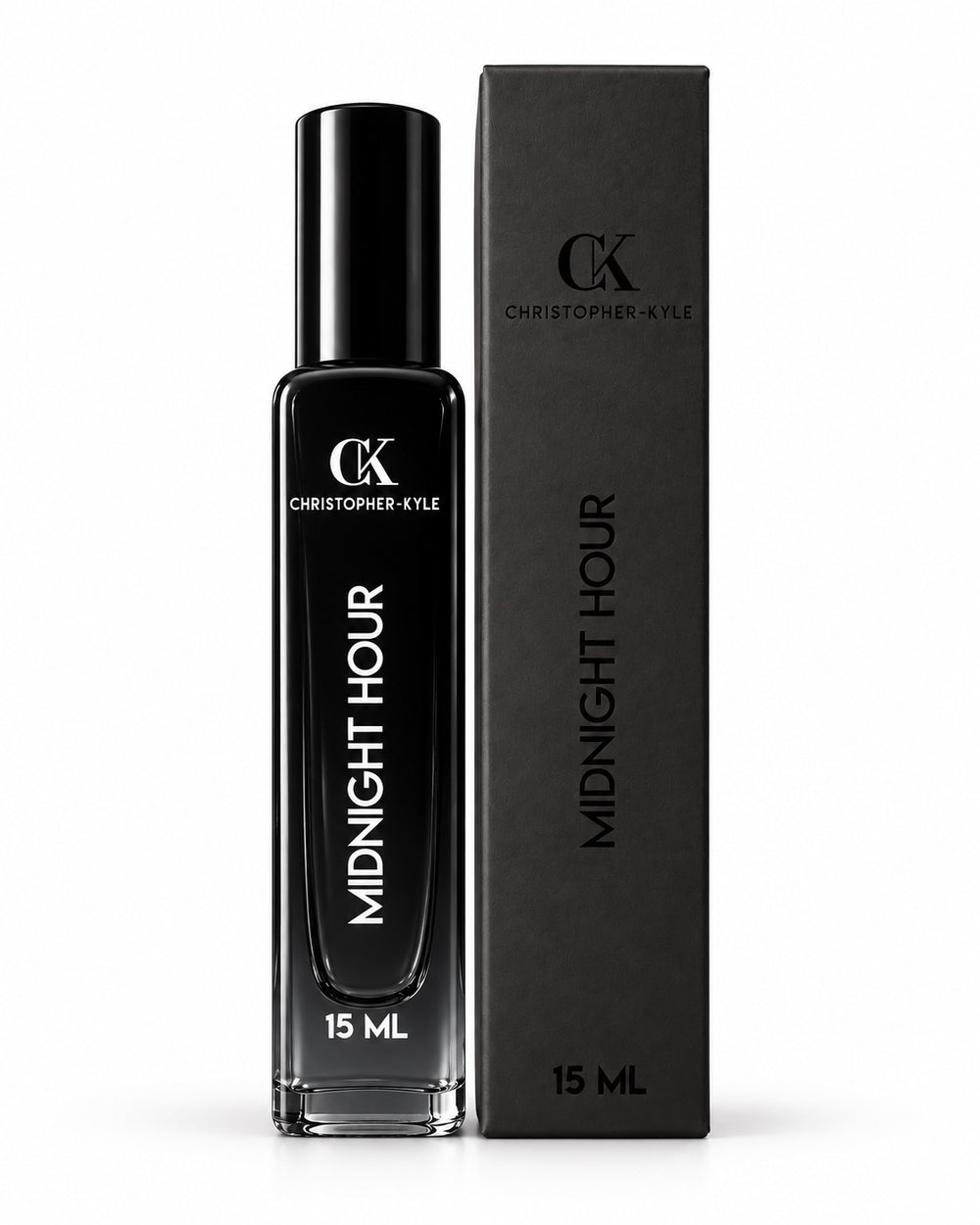 Midnight Hour 15 ML fragrance bottle and box
